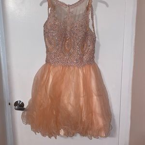 Pink prom gown